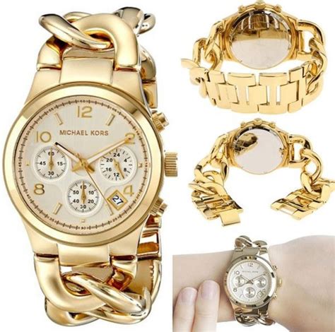 original reloj michael kors mujer dorado